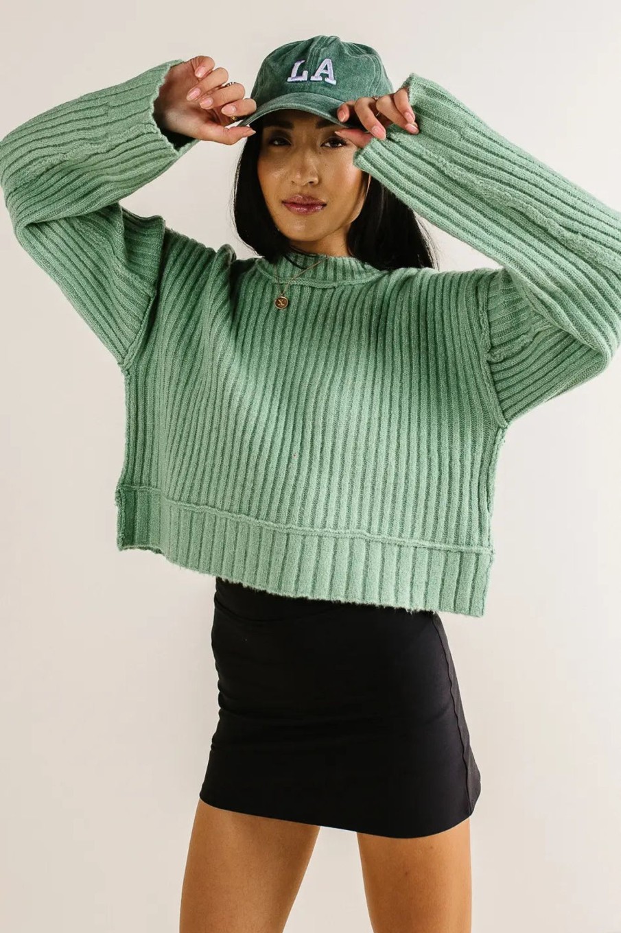 Clothing böhme | Daniela Ribbed Sweater In Sage