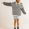 Clothing böhme | Ember Striped Sweater White