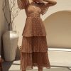 Clothing böhme | Hallie Midi Dress In Camel