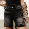 Clothing böhme | Sherra Distressed Shorts Black