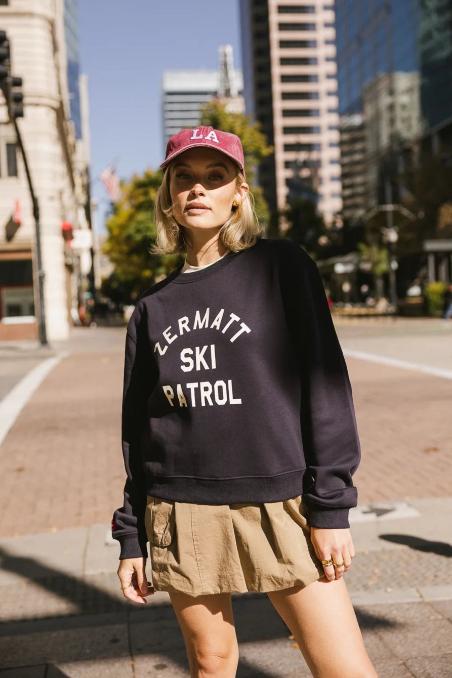 Clothing böhme | Zermatt Ski Patrol Graphic Sweatshirt Navy