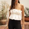 Clothing böhme | Michele Crop Top In White