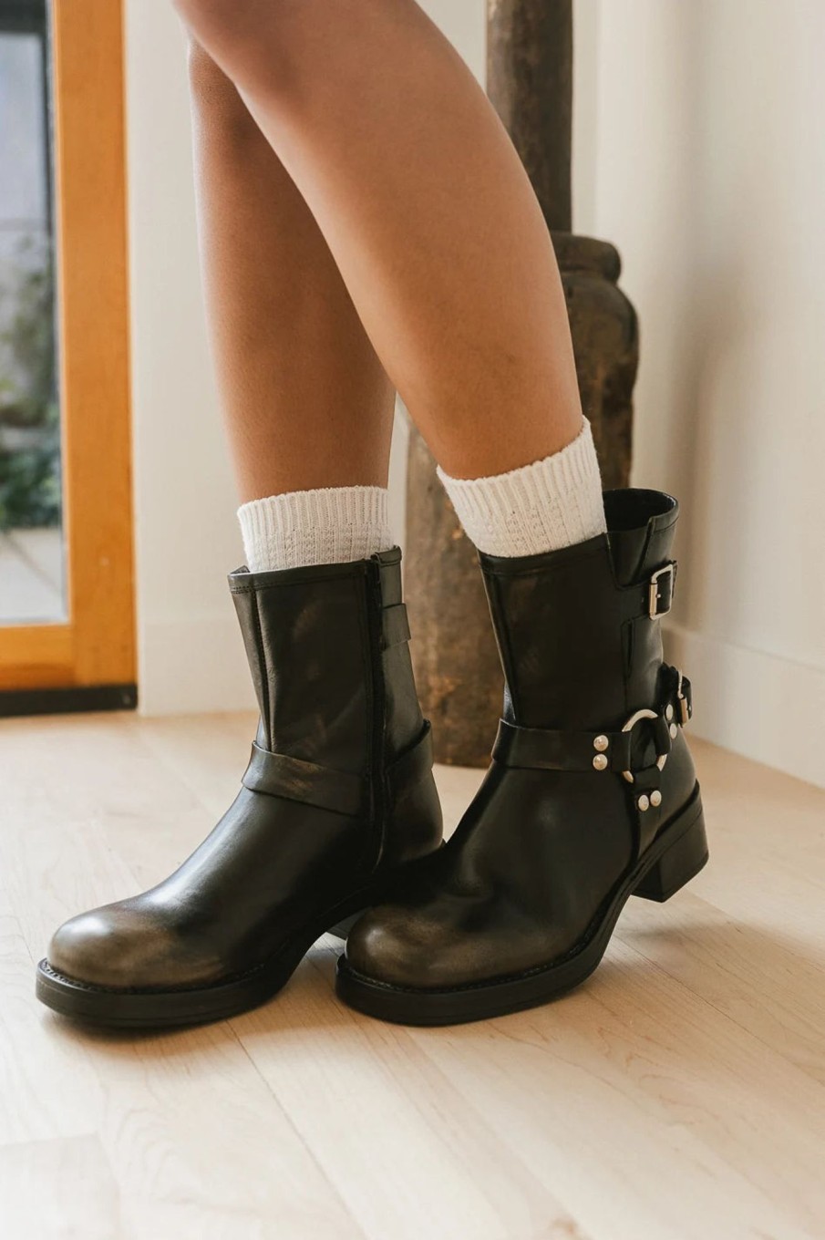 Accessories böhme | Steve Madden Moto Boots Black