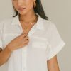 Clothing böhme | Raven Button Up Top In White