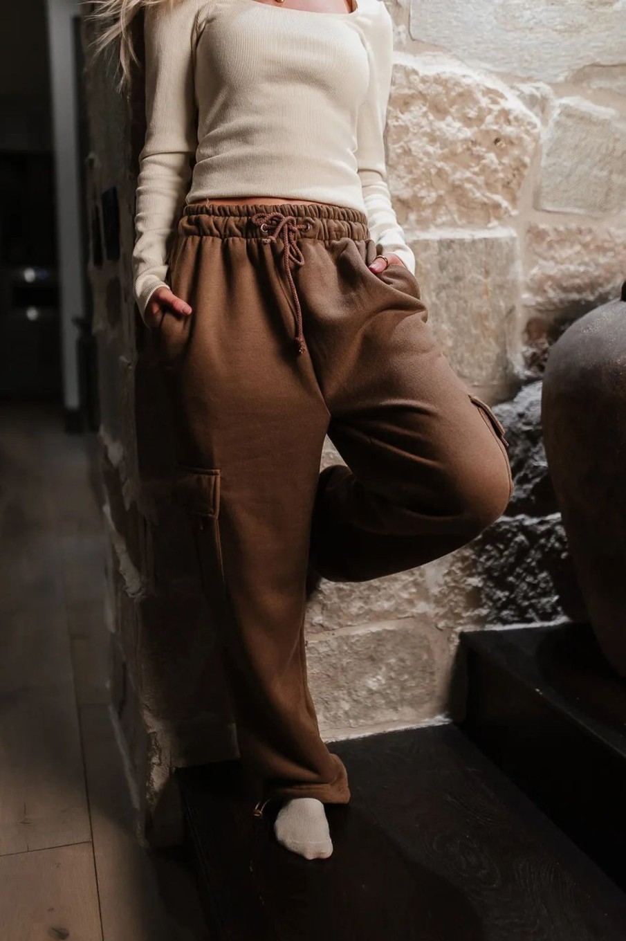 Clothing böhme | Joanna Cargo Sweatpants In Mocha