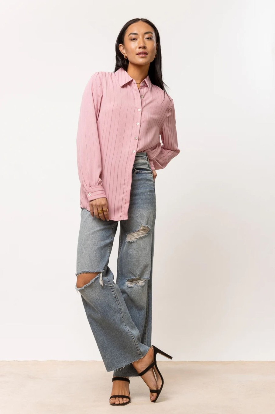 Clothing böhme | Loren Button Up In Pink