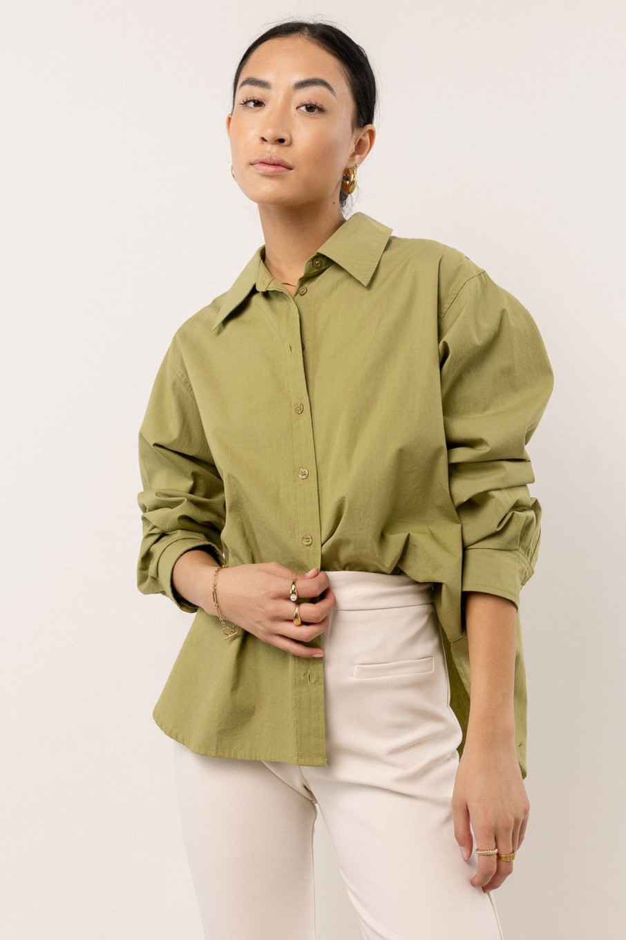 Clothing böhme | Kathryn Button Up Shirt In Green