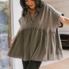 Clothing böhme | Niki Exposed Seam Top In Sage