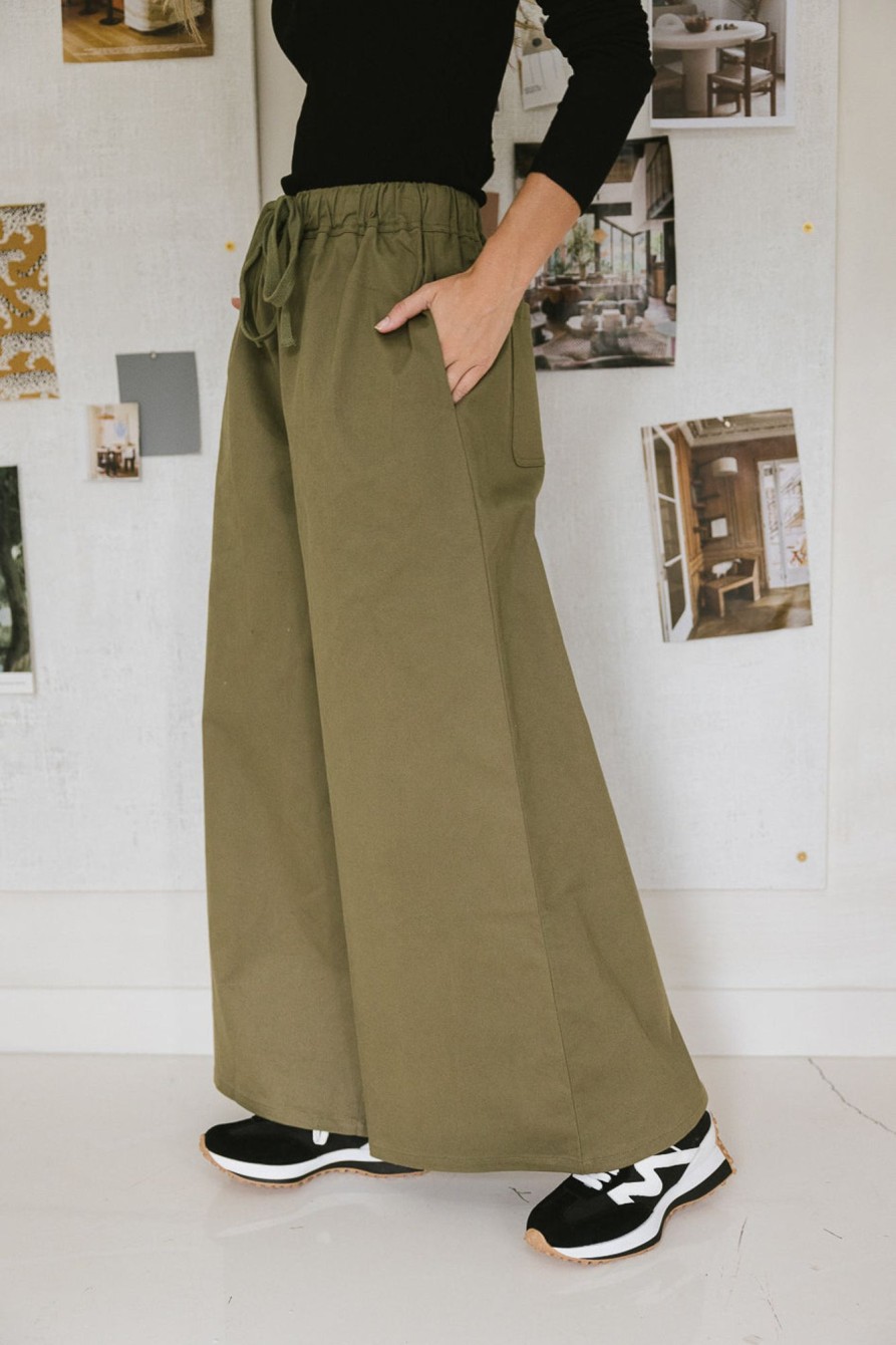 Clothing böhme | Ellie Wide Leg Pants Olive