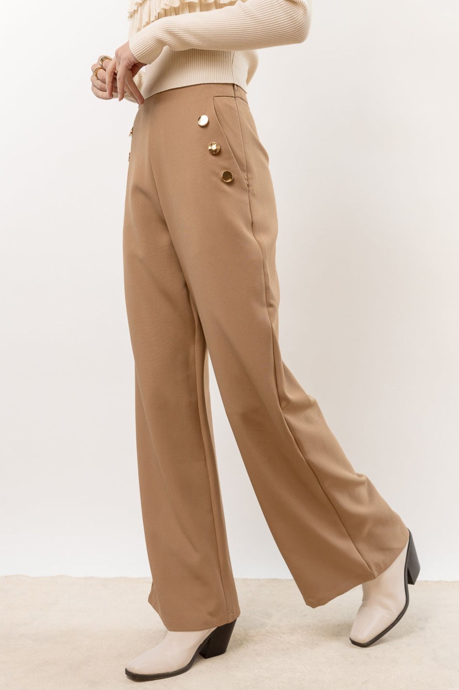 Clothing böhme | Blake Wide Leg Pants In Tan