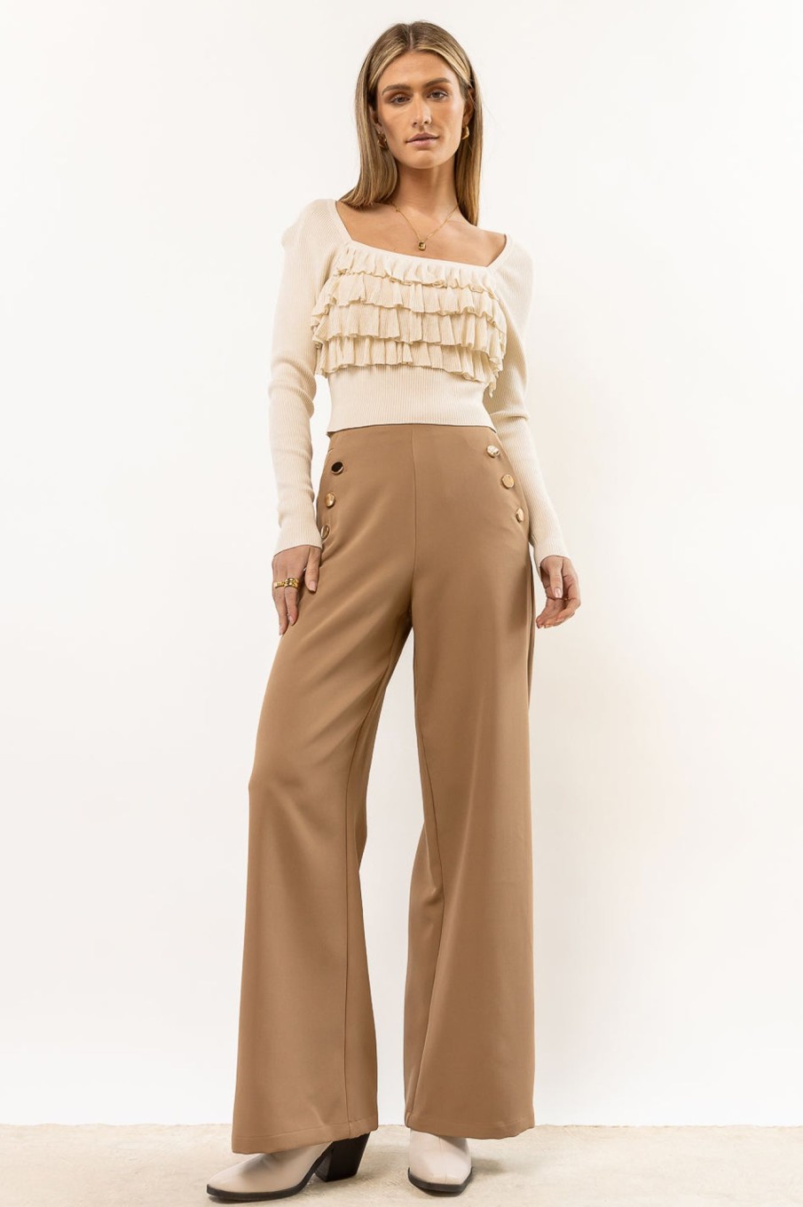 Clothing böhme | Blake Wide Leg Pants In Tan