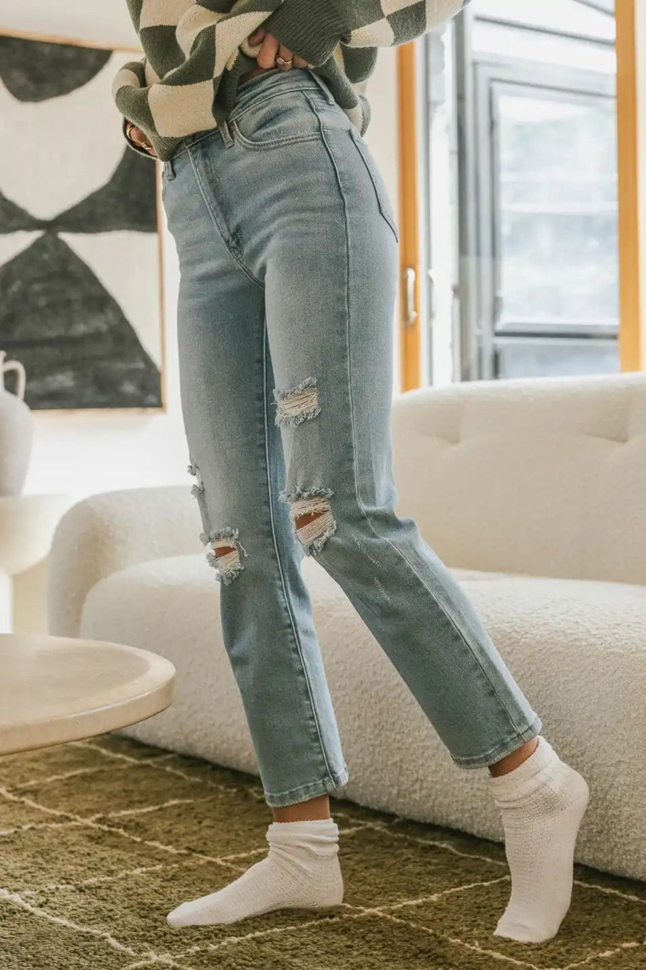 Clothing böhme | Tayla Straight Leg Jeans Light Wash