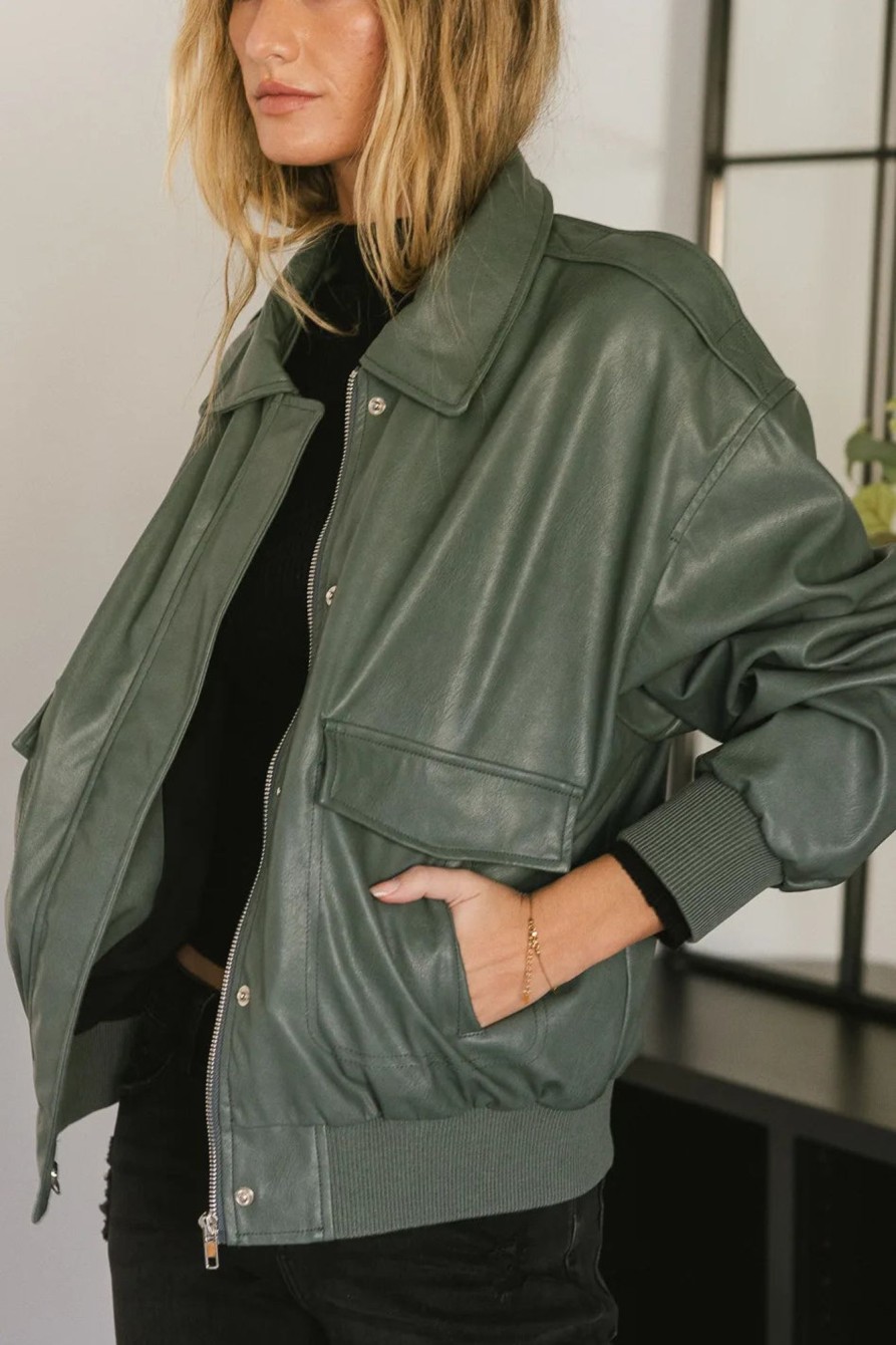 Clothing böhme | Call Me Back Vegan Jacket In Olive