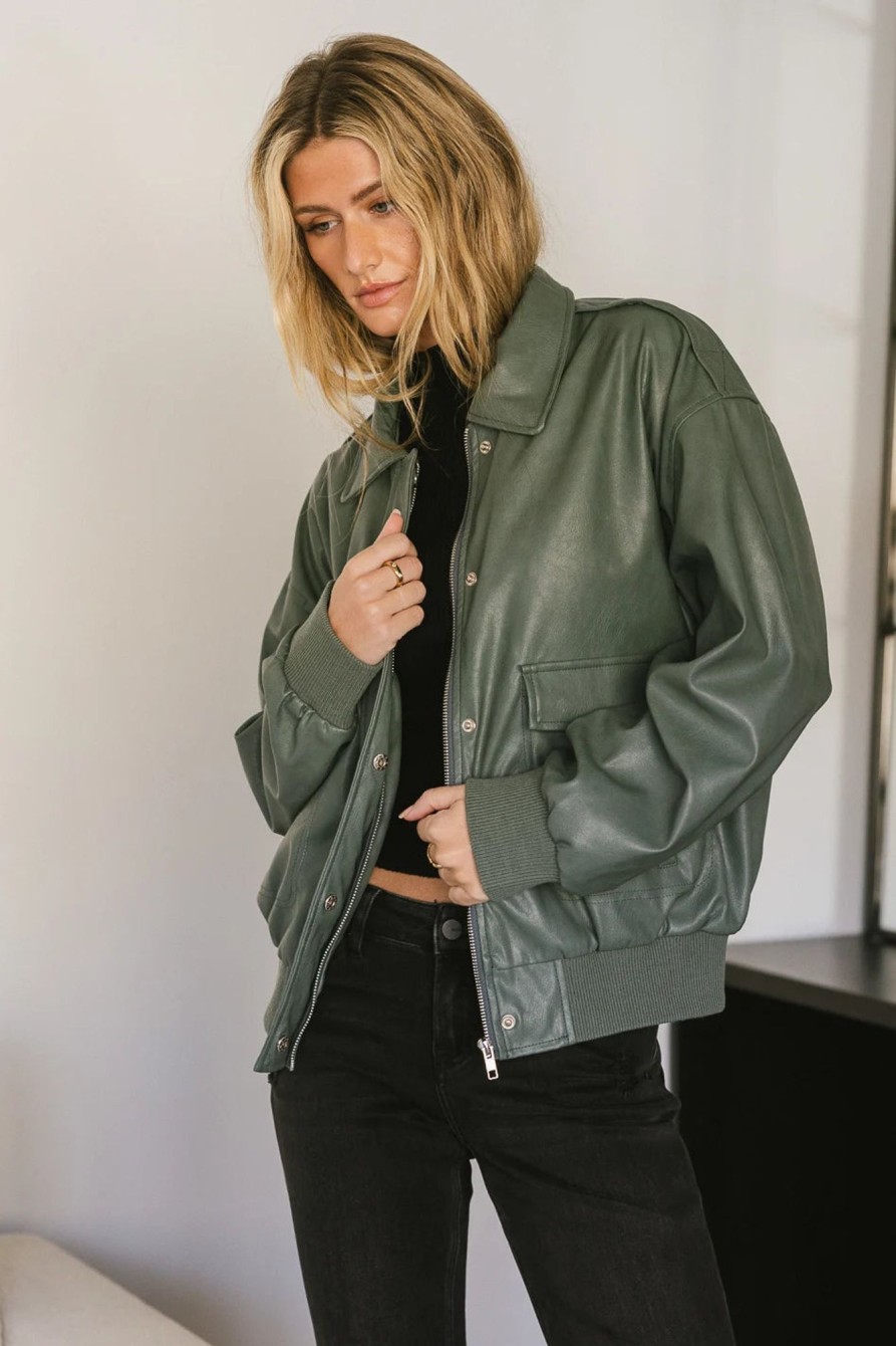 Clothing böhme | Call Me Back Vegan Jacket In Olive