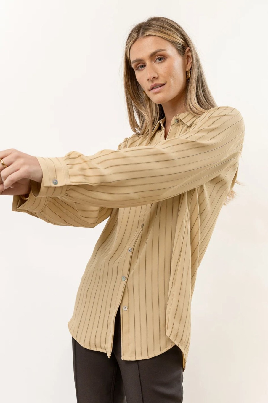 Clothing böhme | Loren Button Up In Final Sale Olive