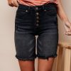 Clothing böhme | Anita Buttonfly Mid-Thigh Shorts Charcoal