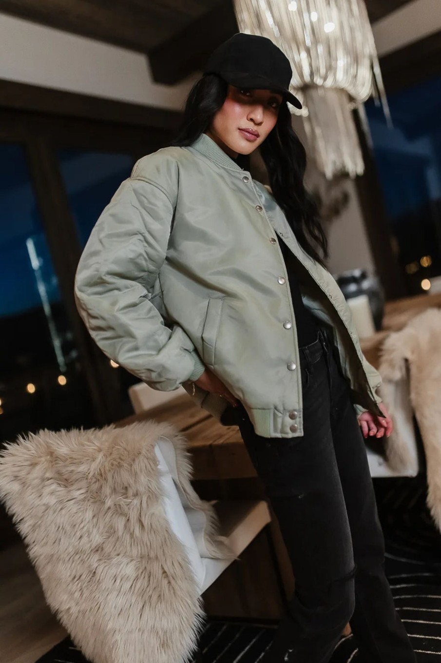 Clothing böhme | Madilyn Bomber Jacket In Sage