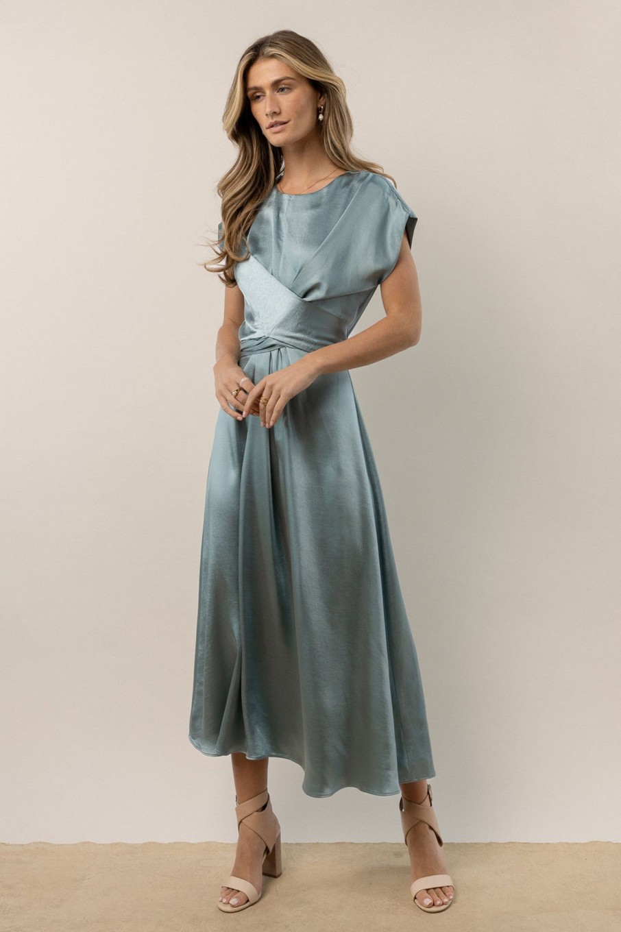 Clothing böhme | Rosalind Midi Dress In Blue