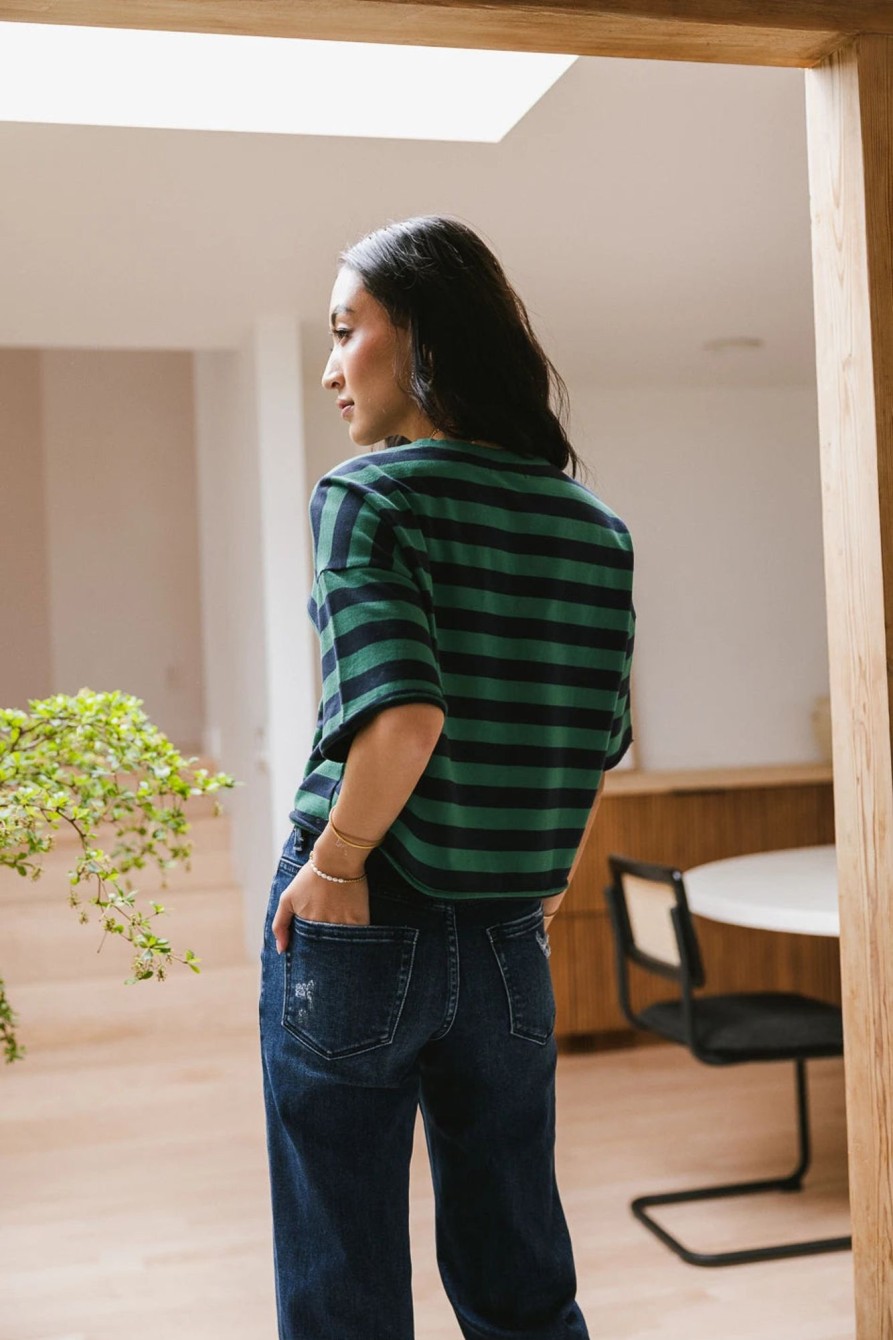 Clothing böhme | Felix Striped Top In Green