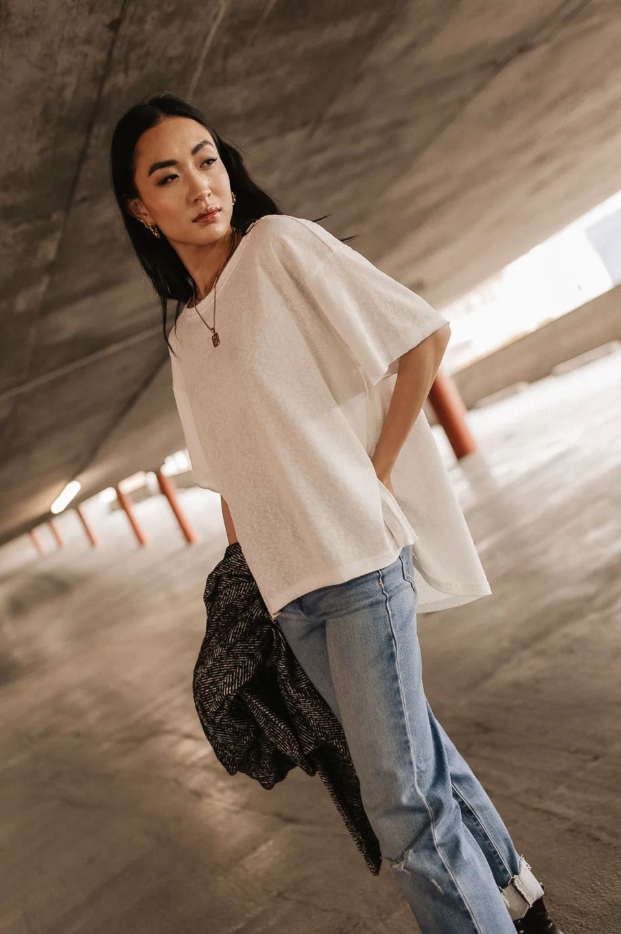 Clothing böhme | Blake Oversized T-Shirt In Ivory