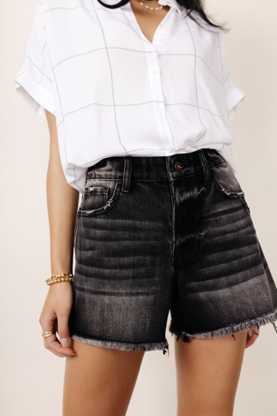 Clothing böhme | Raelynn Denim Shorts In Black