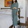 Clothing böhme | Long Sleeve T-Shirt Dress In Sage