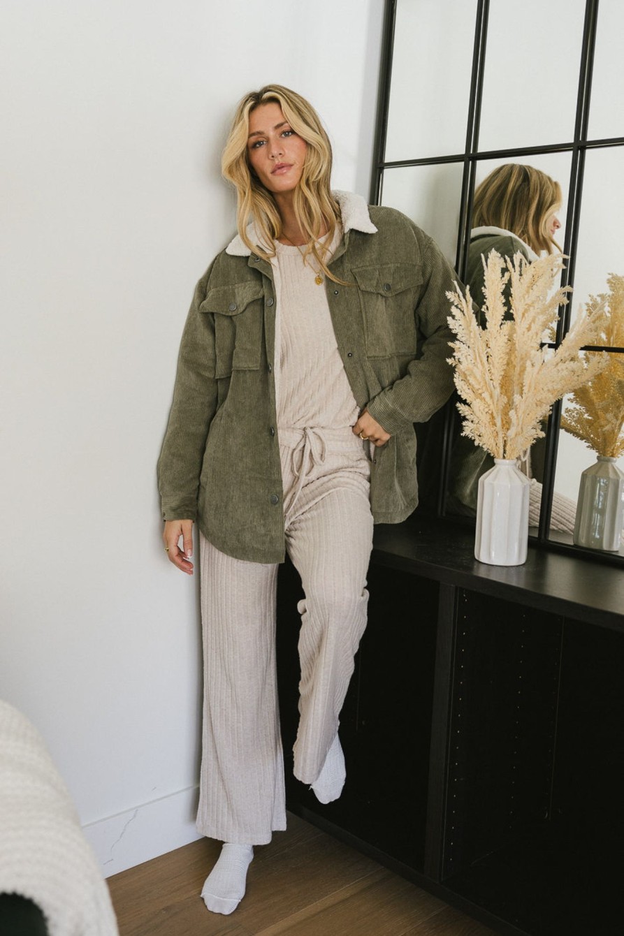 Clothing böhme | Emilia Corduroy Jacket In Sage