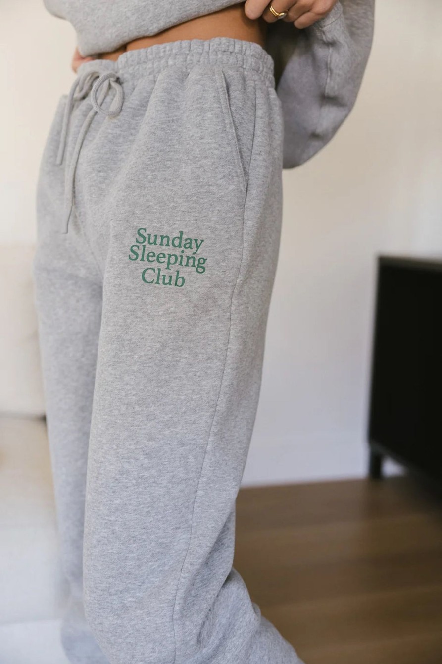 Clothing böhme | Sunday Sleeping Club Graphic Sweatpants Grey