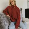 Clothing böhme | Catherine Turtleneck Sweater In Brick