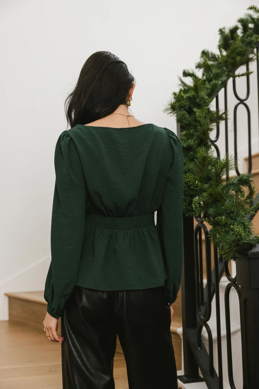 Clothing böhme | Maeve Twist Front Blouse In Emerald