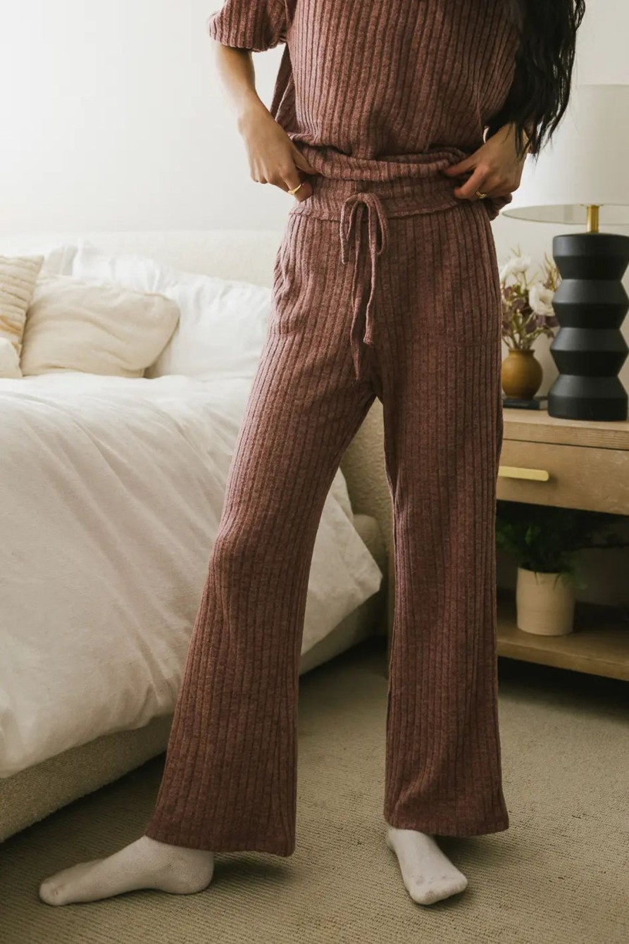 Clothing böhme | Keiko Ribbed Pants In Mauve