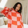 Clothing böhme | Morgan Checkered Sweater In Orange