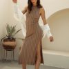 Clothing böhme | Sloane Ribbed Dress Taupe