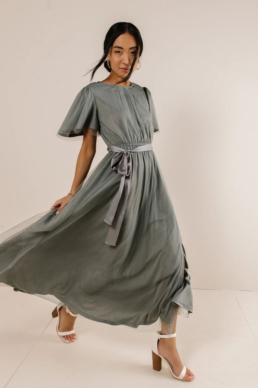 Clothing böhme | Cece Tulle Dress Sage