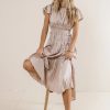 Clothing böhme | Julianne Pleated Dress In Mauve