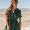 Clothing böhme | Amanda Tiered Dress In Emerald