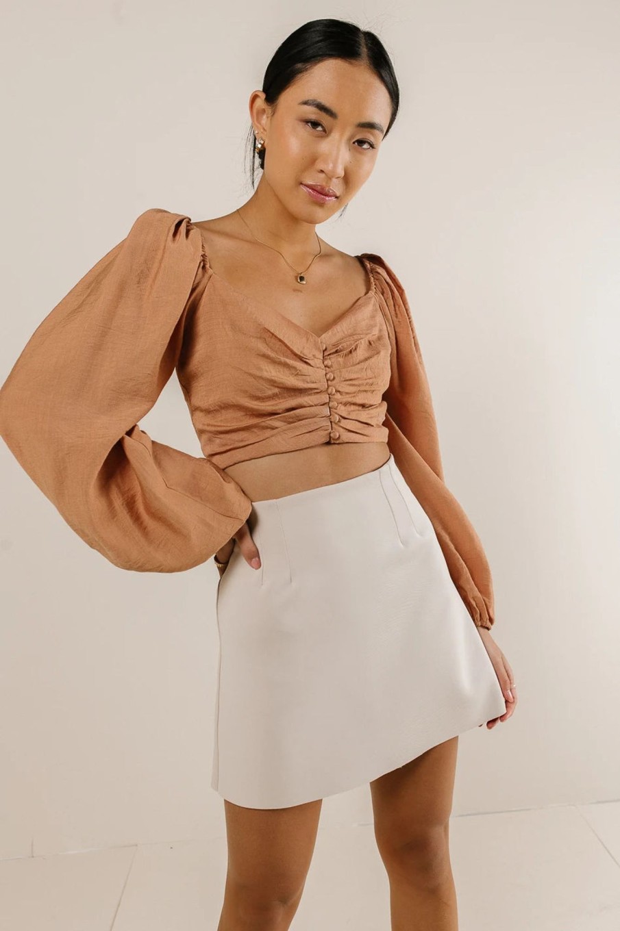 Clothing böhme | Wendy Crop Top Peach