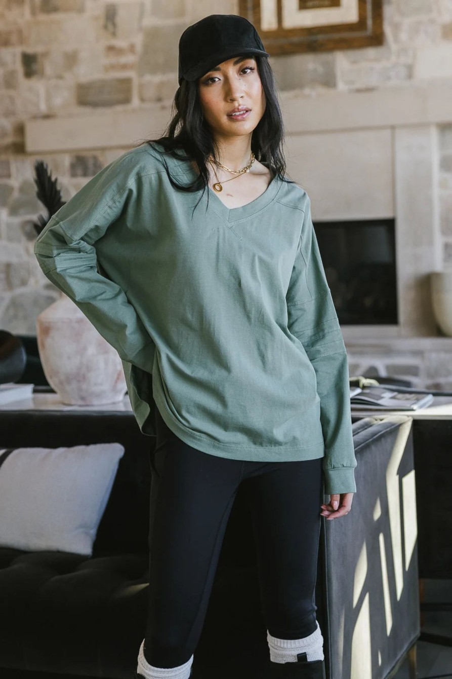 Clothing böhme | Taylan V-Neck Top Green