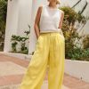 Clothing böhme | Nova Wide Leg Pants In Yellow