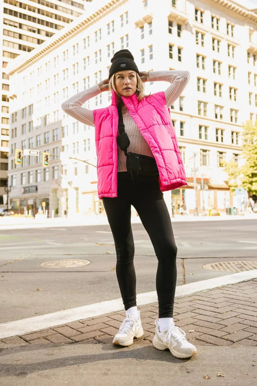 Clothing böhme | Caelan Puffer Vest In Pink