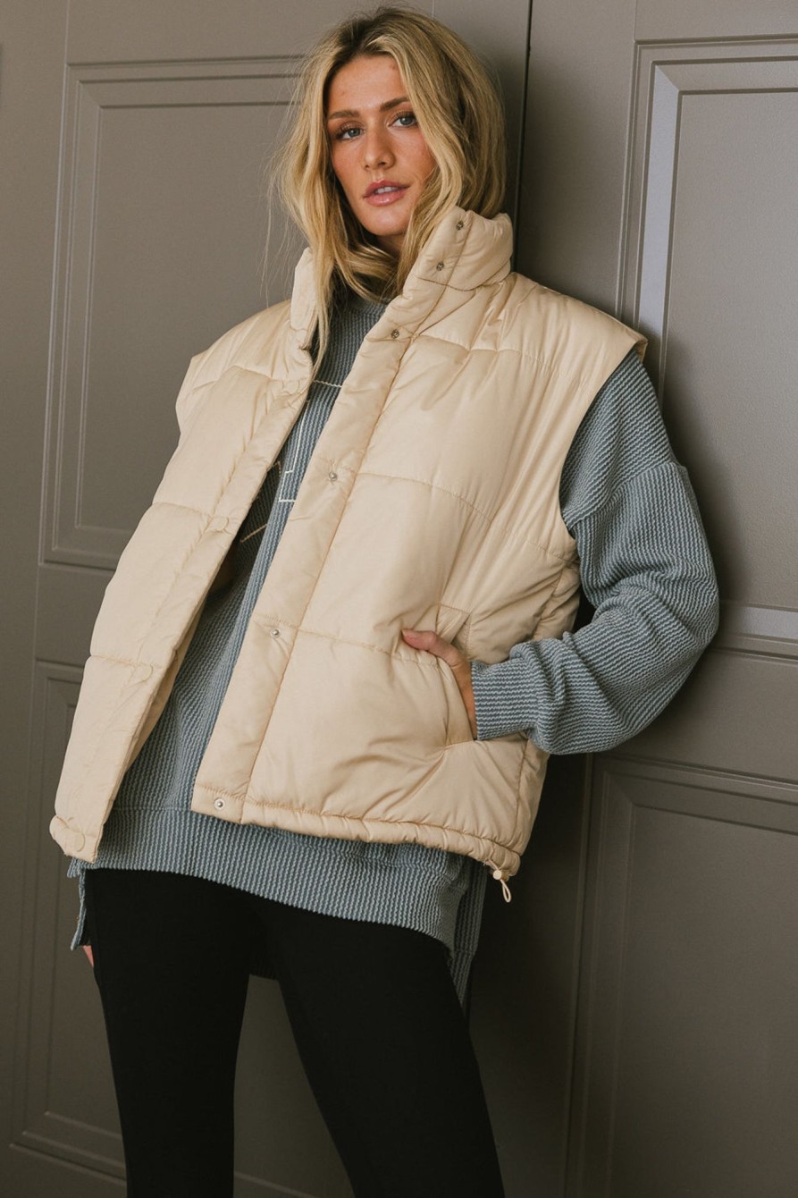 Clothing böhme | Caelan Puffer Vest In Cream