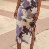 Clothing böhme | Phoebe Watercolor Skirt In Purple