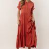 Clothing böhme | Amanda Tiered Dress In Terracotta