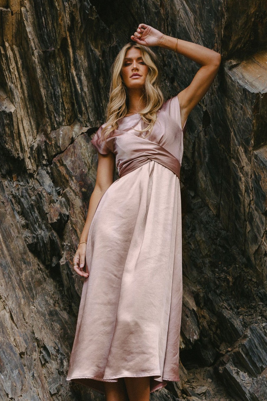 Clothing böhme | Rosalind Midi Dress In Mauve