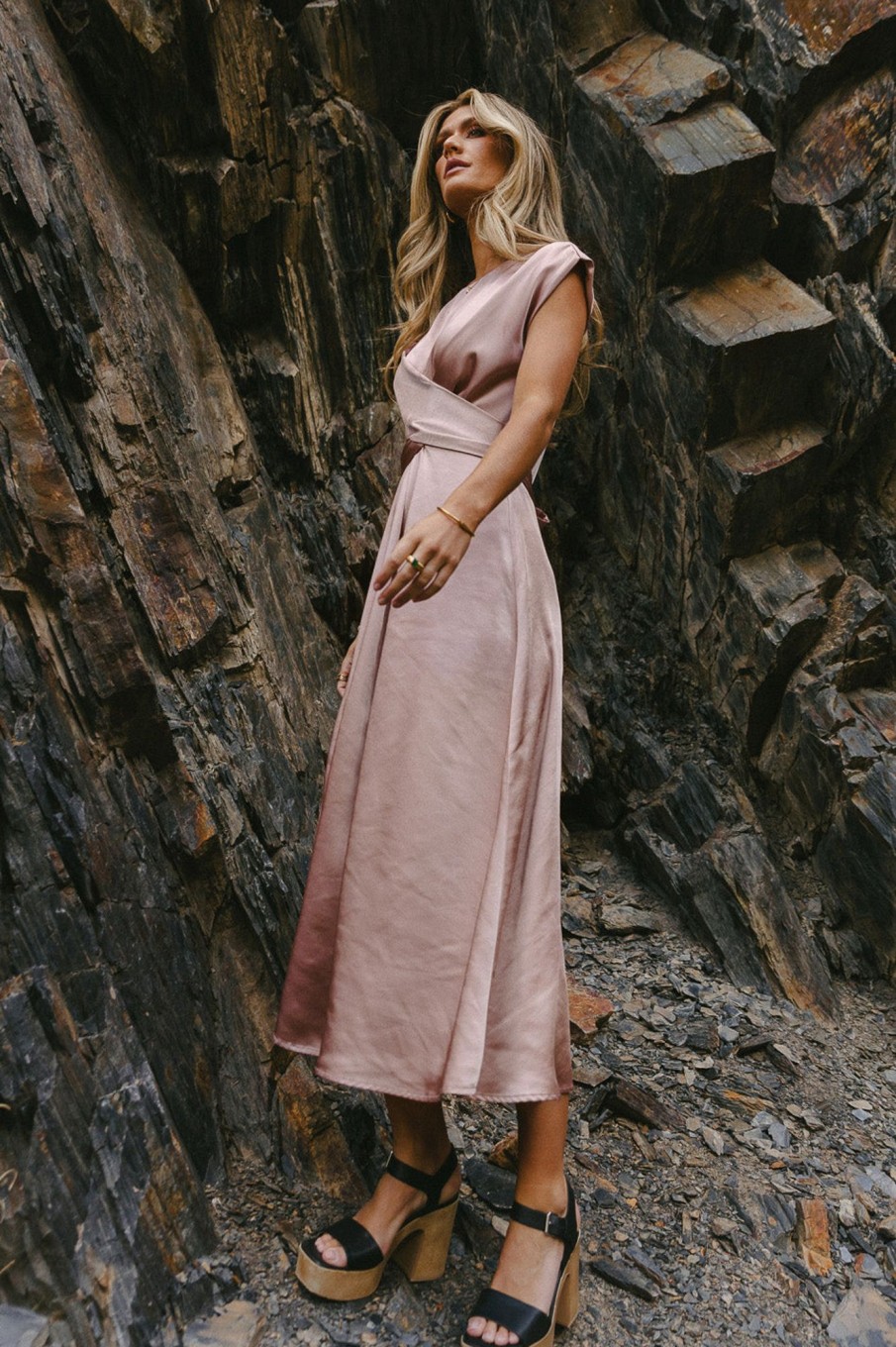 Clothing böhme | Rosalind Midi Dress In Mauve