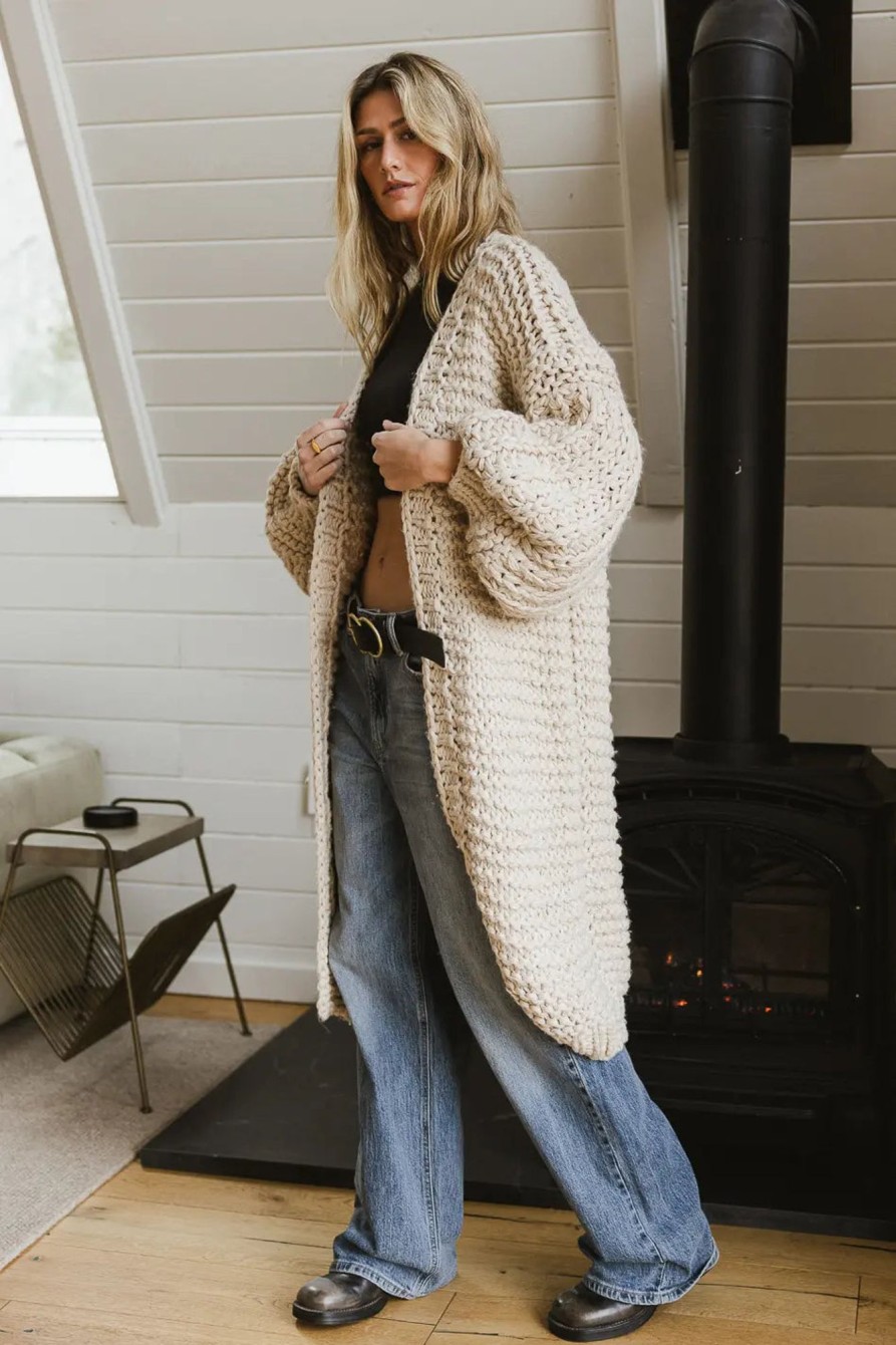 Clothing böhme | Marlee Long Cardigan In Beige