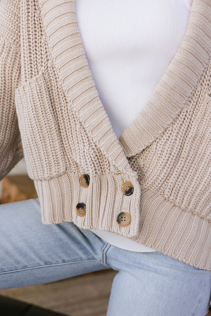 Clothing böhme | Ariana Knit Cardigan Natural