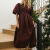 Clothing böhme | Claire Maxi Dress In Burgundy