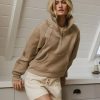 Clothing böhme | Alyssa Half Zip In Oatmeal