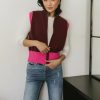 Clothing böhme | Sophie Color Block Vest In Maroon